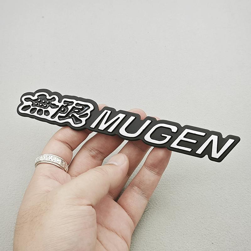 BXK3 3D Metal Mugen Logo Car Sticker Emblem Badge For Honda Civic Accord 7 Type R FN2 FK8 Fit Jazz RS CRX Auto Accessories