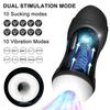 2025 Automatic Male Masturbator Vibration Blowjob Sucking Machine Silicone Vagina Masturbation Cup Sex Toys Adult Goods for Men