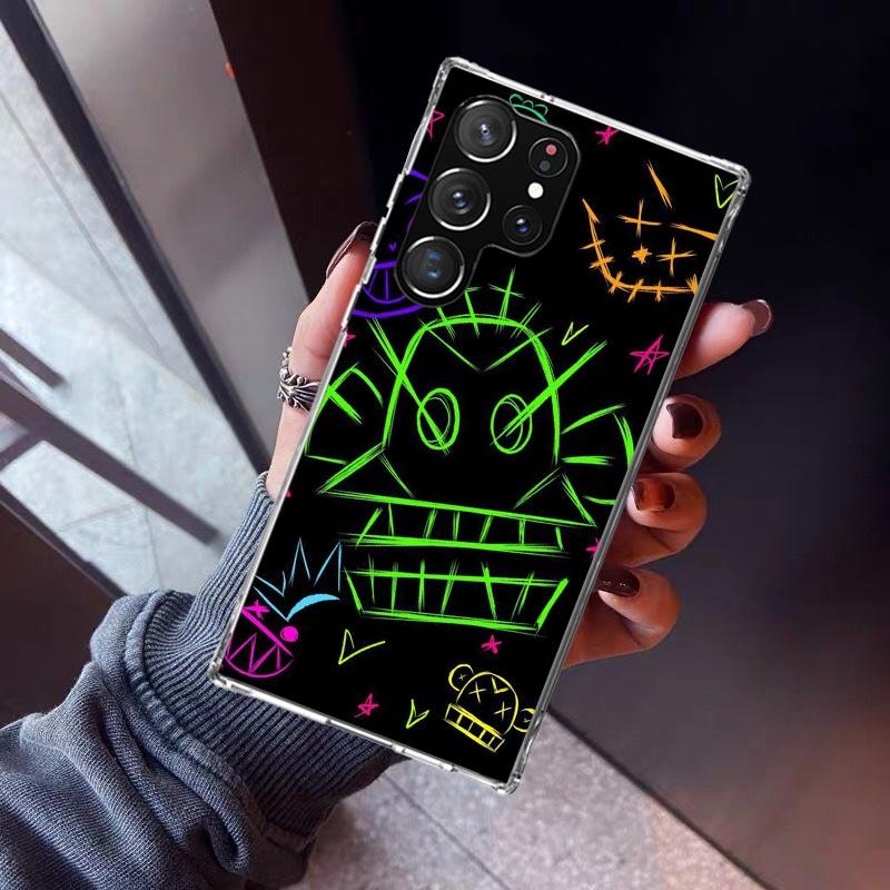 Simple Pattern Graffiti Phone Case For Samsung Galaxy S23 S24 S25 Edge S26 Ultra S22 + S21 Plus S20 FE Cover Silicone Print Shel