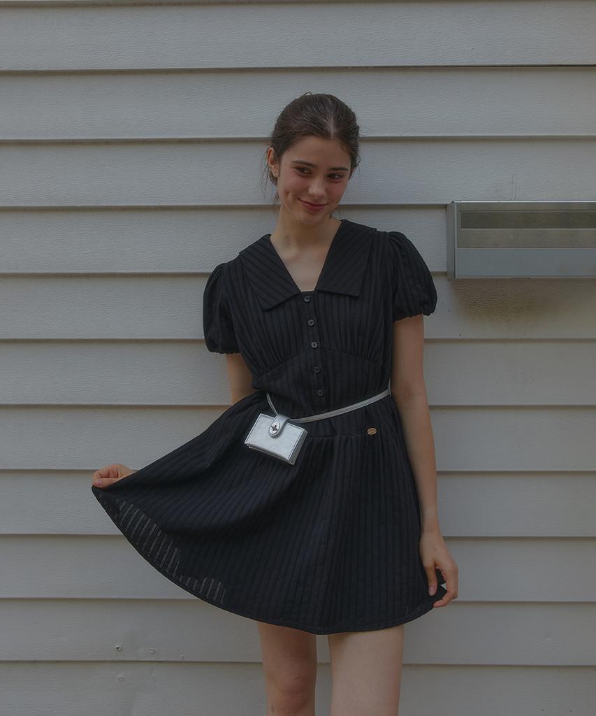 Anoetic Anc Heidi Puff Sleeve Dress_Black