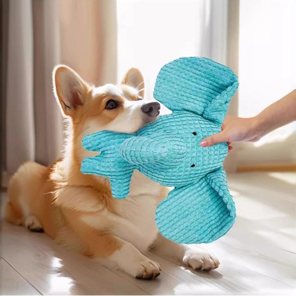 Игрушки для собак для агрессивных жевателей, Жевательные игрушки для собак, Пищащие плюшевые игрушки для щенков, Интерактивные мягкие игрушки-жевалки с пищалками (# 01)