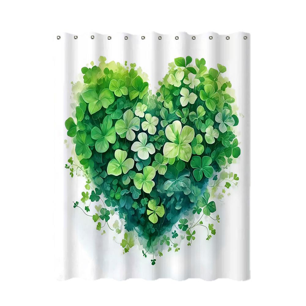 1pc Elegant Floral Butterfly Shower Curtain Multiple Plant Design Perfect Bathroom Decorative Bathroom Shower Curtain