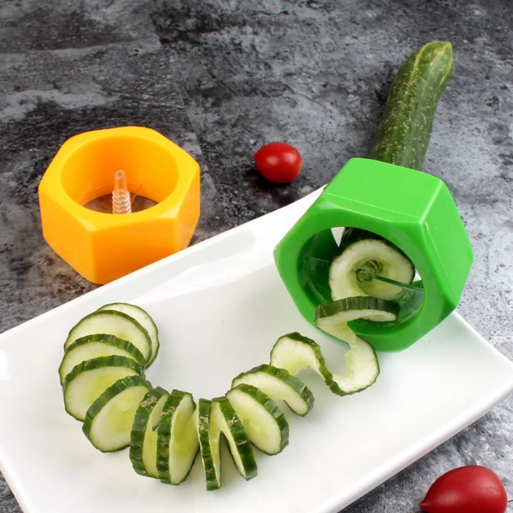 Многофункциональная спиральная огуречная терка для нарезки огурцов Мини-терка для нарезки огурцов Кухонные гаджеты