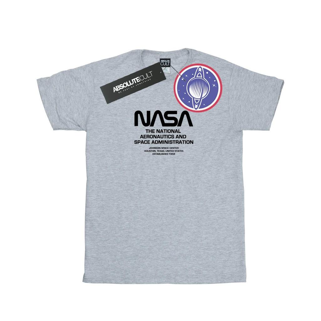 NASA Womens/Ladies Worm Blurb Cotton Boyfriend T-Shirt