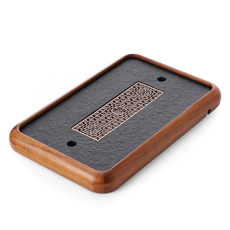 Haofeng Black Gold Stone Gongfu Tea Tray Set