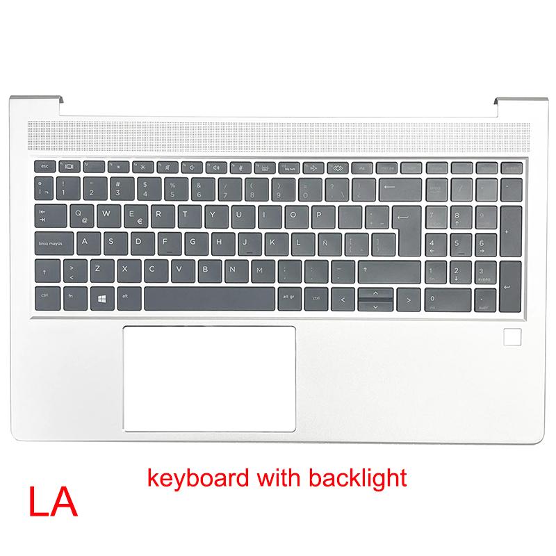 Upper Cover for PROBOOK 450 455 G8 ZHAN66 PRO 15 G4 US UK LA SP RU GR IT Keyboard Laptop Palm Rest Case Shell M21742-001
