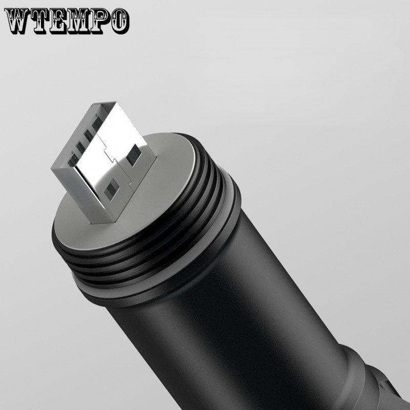 Фонарик XHP60 с зумом, индикатором мощности, USB-зарядкой, водонепроницаемый, с сильным светом, фонарик сзади