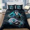 Tmarc Tee Skateboard Skull Bedding Cover Set Comforter Duvet Cover Set Pillowcase