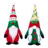 Adorable Christmas Decorative Plush Rudolf Gnome With Printed Pointy Hat For Festive Cheer