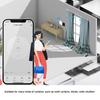 Умный Wi-Fi выключатель для штор Tuya, дуговое стекло, сенсорный экран, панель управления шторами, совместим с Alexa Assistant