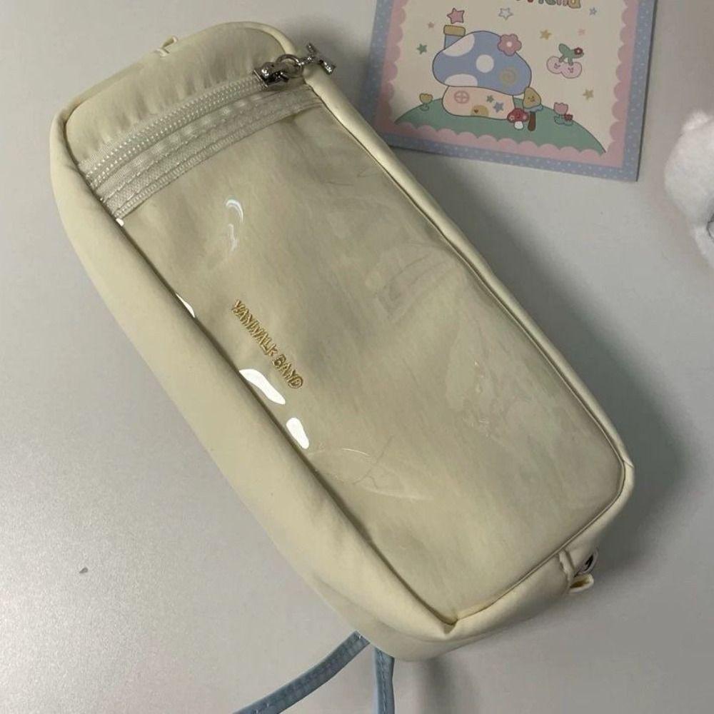 Large Capacity Pen Bag Zipper Stationery Organizer INS Pencil Case Students