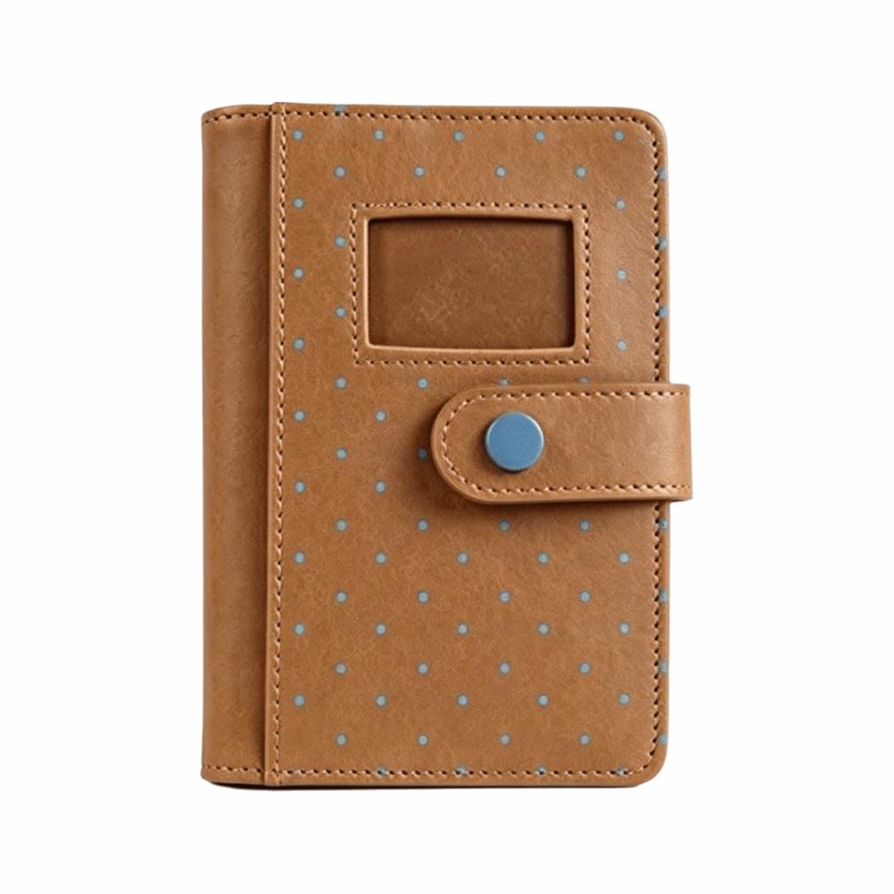 Snap Closure A7 Loose Leaf Notebook Heart Polka Dot Binder Notebook Journal  School Office