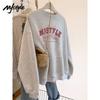 MJ STYLE Women's Round Neck Pullover Sweatshirt