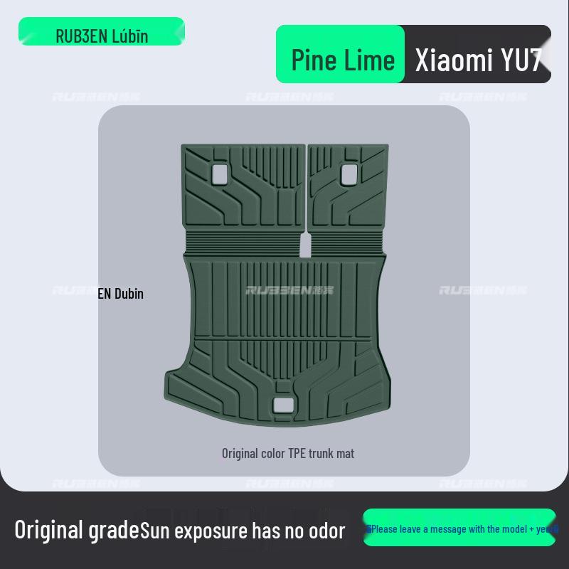 Xiaomi YU7 TPE Anti-Slip Trunk Mat, Iris Purple – Durable, Wear-Resistant Interior Accessory.