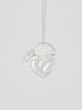 COLLECT SYNERGY heart knit locket pendant necklace