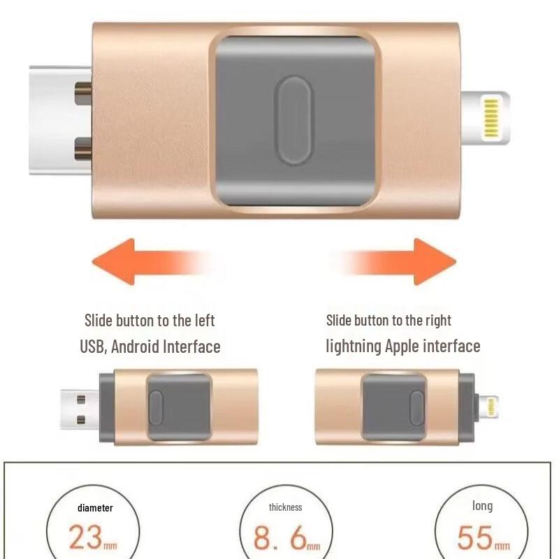 OLOEY Универсальный USB-накопитель 4-в-1 для мобильного телефона