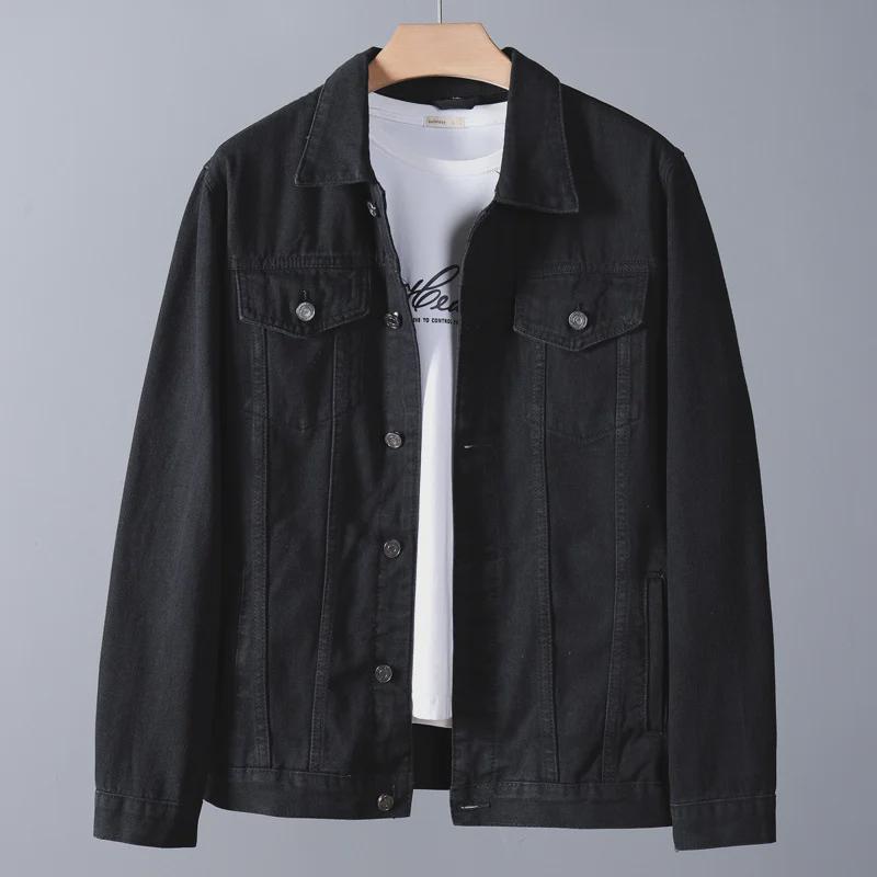 Мужская модная джинсовая куртка свободного кроя - коллекция весна/осень 2023 г., большой размер, высокое качество
