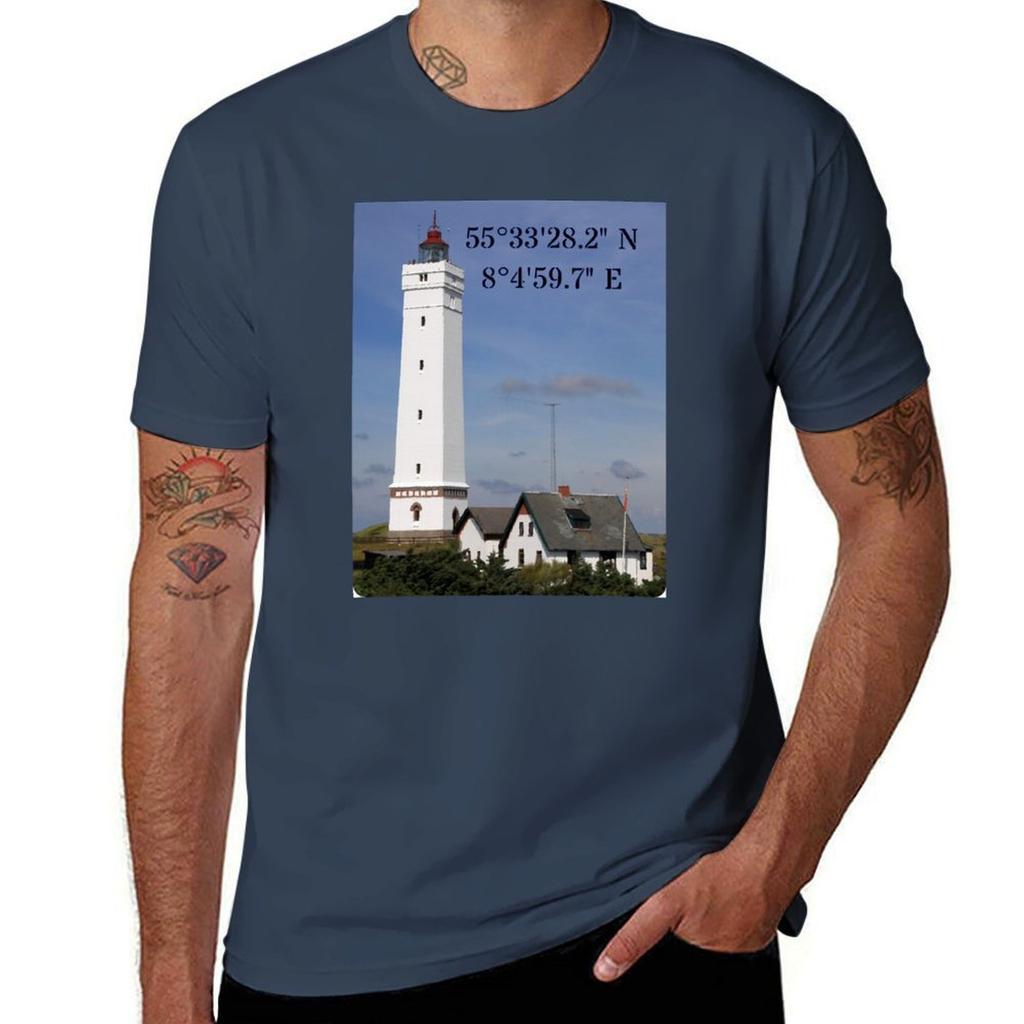 Blavandshuk Fyr Coordinates Tshirt Unisex T Shirt Summer Funny T Shirts Cotton Tshirt