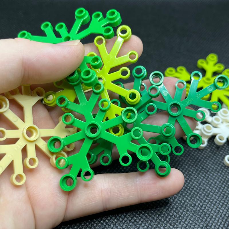 30pcs 6 x 5 Leaves Block Flower Tree Parts Compatible 2417 Classic MOC Build Brick Construction City Street View Accessories