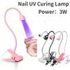 Gooseneck UV Curing Light USB LED Nail Lamp Spotlight Reading Light Mini UV Light Dryer Headboards