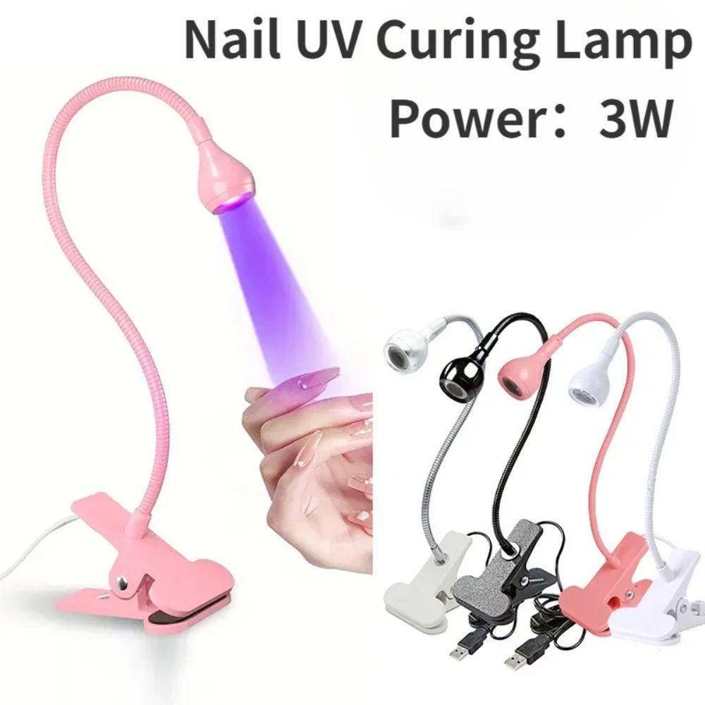 Quick Dry UV Curing Light USB Mini UV Light Dryer Versatile Clip-on Table Lamp Beauty Shop
