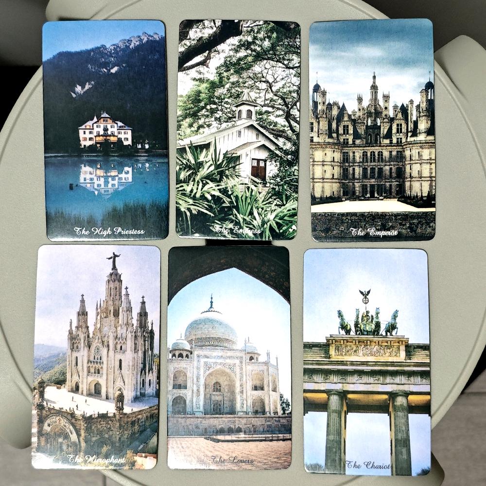 10,3*6 см Таро Архитектурных Объектов 78 шт. Карт Таро на основе системы Райдера-Уэйта
