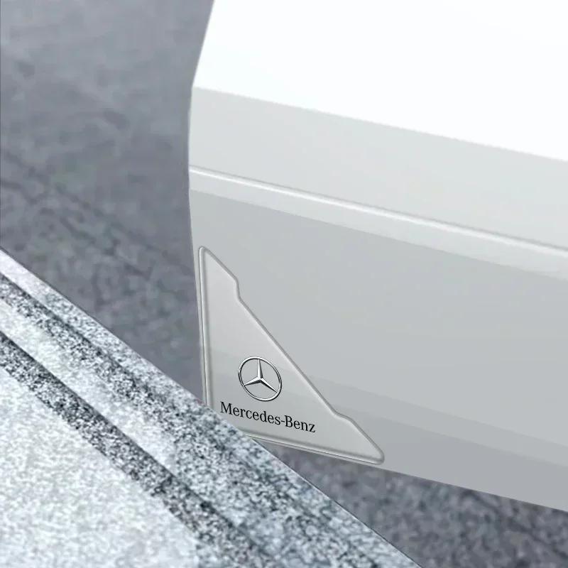 CUVJF1 Transparent Car Door Corner Anti-collision Stickers Auto Protector Accessories For Mercedes Benz AMG W204 W205 W203 W211 W212