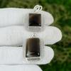 Square Montana Agate Stone Sterling Silver Bezel Anniversary New Pendant Jewelry