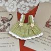 Plaid Doll Dress Up Clothes Cotton Kawaii Mini Doll Skirt Cute Exquisite Doll Skirt  10-15cm Doll