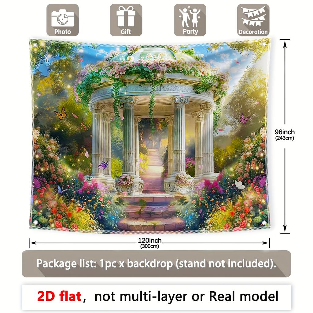 Spring Palace Forest Garden Backdrop Decoration Background Winter Backdrop Decorations For Photo Studio Photo Booth Christams Party