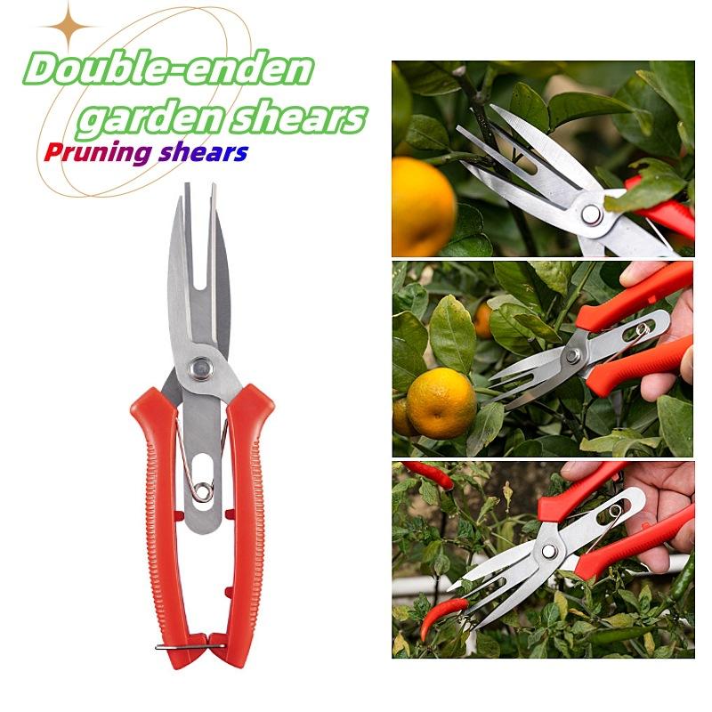 3pcs Garden Pruning Shears Potted Flowers Trim Branches Scissors Fruit Picking Scissors Orchard Farm Gardening Hand Shear Tools