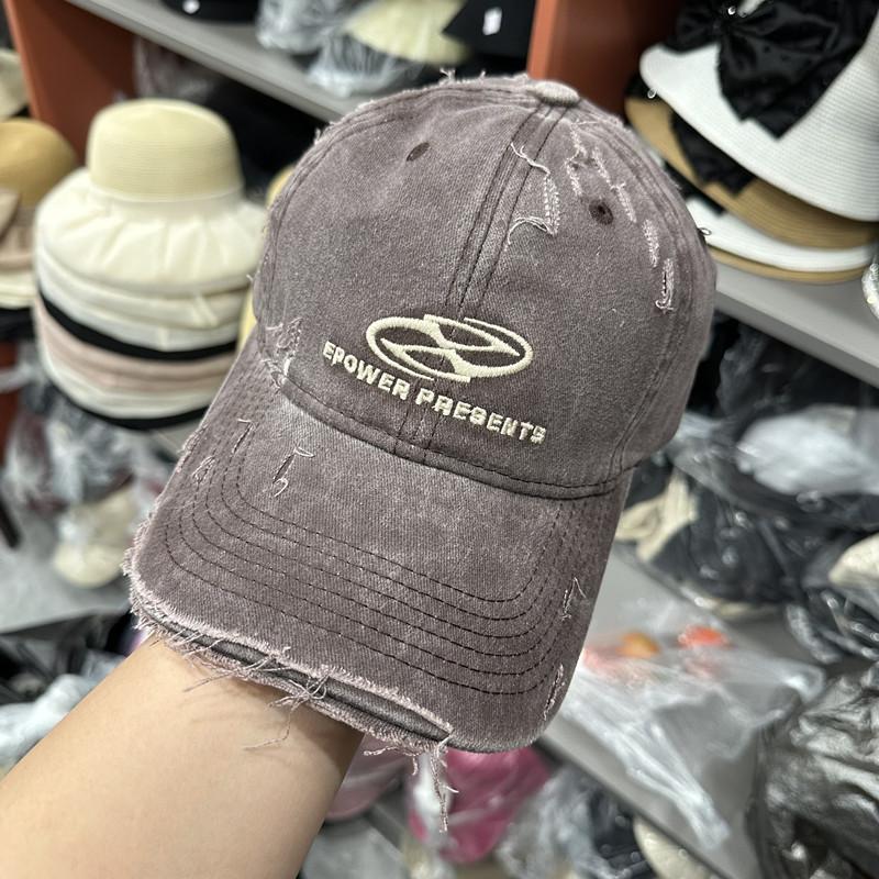 Универсальная шлифовка, кепка с покрытием от сломанной шляпы, бейсболка из мягкого хлопка, женская весенне-осенняя кепка для пары, демонстрирующая тонкий тренд