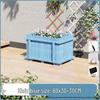 Hualongdun Outdoor Carbonized Solid Wood Planter Box