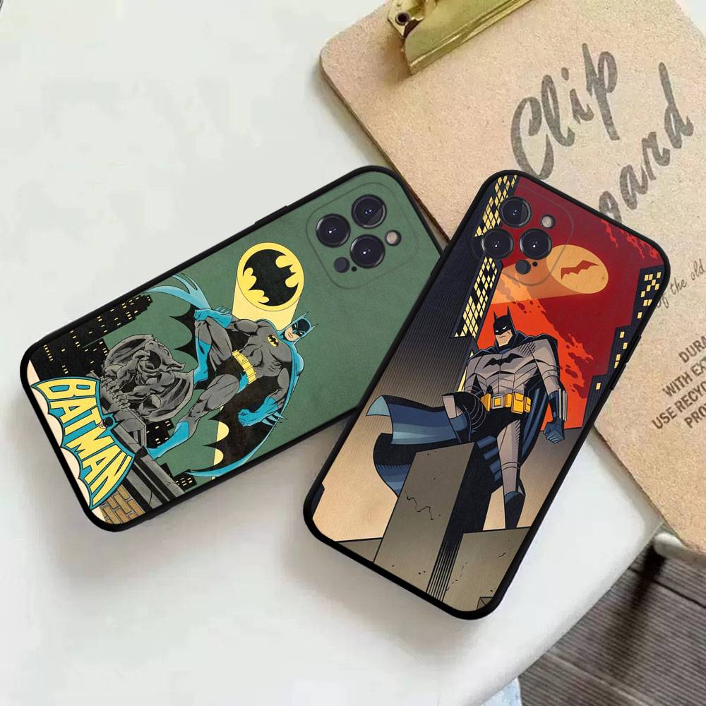 Чехол для телефона W-Batmans-r для iPhone 17 16 15 14 13 12 Mini 11 Pro Plus Мягкий силиконовый чехол