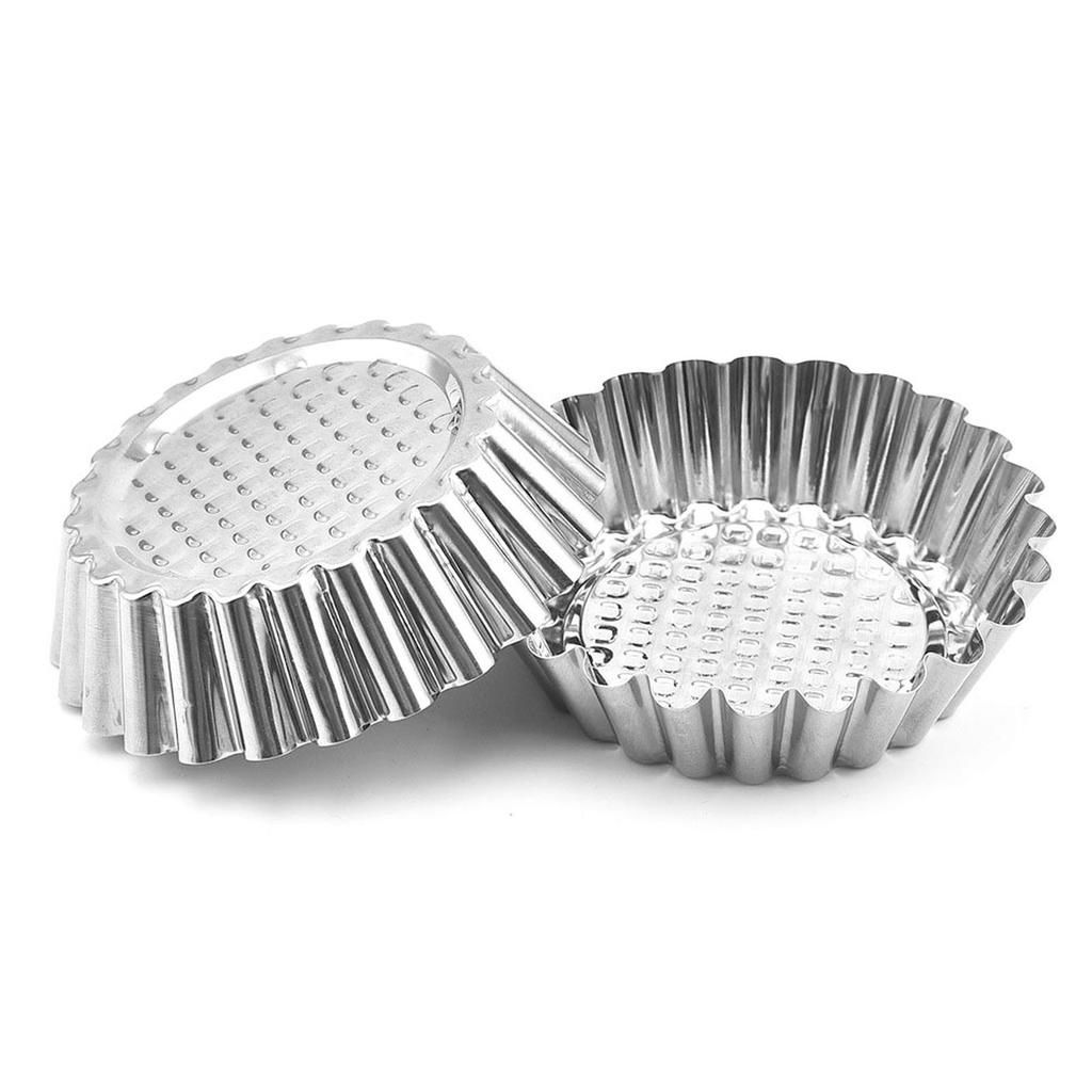 Форма для тарталеток из нержавеющей стали с антипригарным покрытием Форма для пирогов Форма для кексов Яичный тарт Форма для выпечки тарталеток Форма для кексов Пицца Формы для выпечки