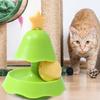 Cat Tower Roller Toy Christmas Tree Turntable Roller Balls 2 Layers Interactive Cat Roller Toys With Catnip And Teaser Toys For