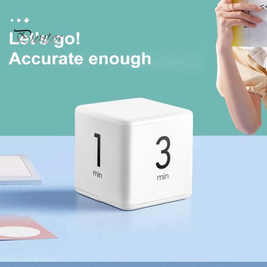 Вращающийся таймер Pomodoro на 1-60 минут с предустановленным светодиодным дисплеем, регулируемым объемом, таймер-куб для работы, учебы, кухни, портативный, с сенсорным управлением, регулируемый