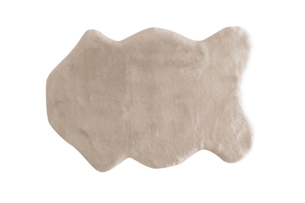 Ковер из искусственного меха Jassrug 70x100 Бежевый