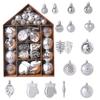YAYAMIYA Christmas Ball Set of Nordic Christmas Tree Various Stylish Decorations for and New Silver Ornaments, 70, Style, Decorations, Gorgeous,