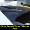 Для Toyota Venza / Harrier - 2024 ABS Хром Углепластик Черный Автомобиль Заднее Боковое Окно Панель Декоративная Накладка Спойлер