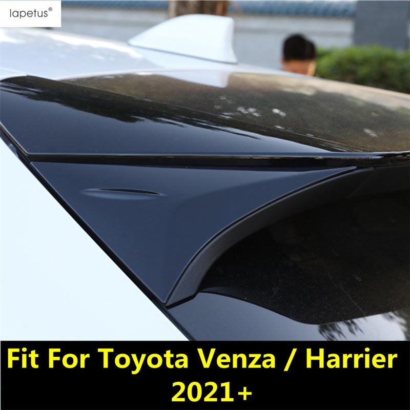 Для Toyota Venza / Harrier - 2024 ABS Хром Углепластик Черный Автомобиль Заднее Боковое Окно Панель Декоративная Накладка Спойлер
