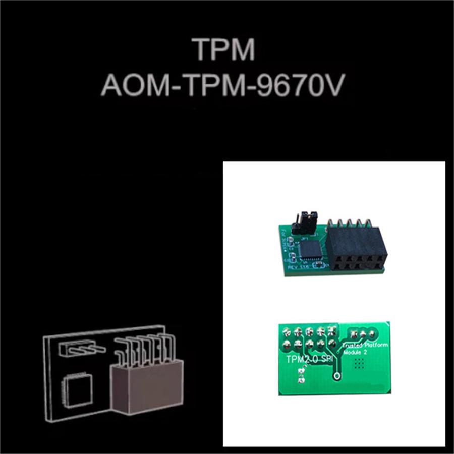 Высококачественный новый 10-контактный SPI модуль TPM 2.0, подходящий для SuperMicro AOM-TPM-9670V