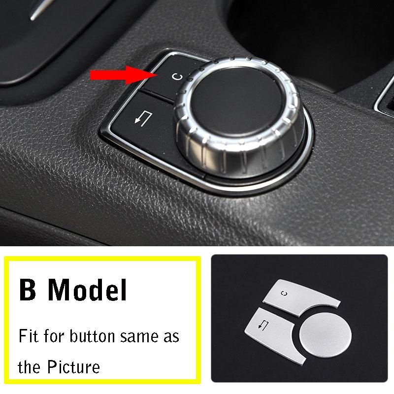 Автомобильная мультимедийная кнопка, накладка, наклейка для Mercedes Benz ABCE CLA GLA ML GL GLK GLE Class W176 W246 W204 W212 C117