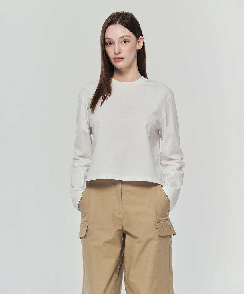 DUVETICA Mirasol Long Sleeve (Light Ivory) (Women'S Long Sleeve T-Shirt)