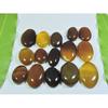 245Cts. Natural Onyx Agate Oval Cabochon Loose Gemstone 15Pcs Lot A-571