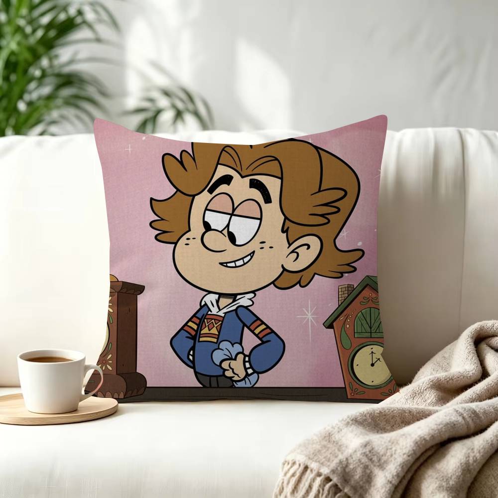 Popular Cartoon The Loud House Decorative Room Aesthetics Pillow Case Home Decor Bedroom Sofa Bed Pillow Cover x