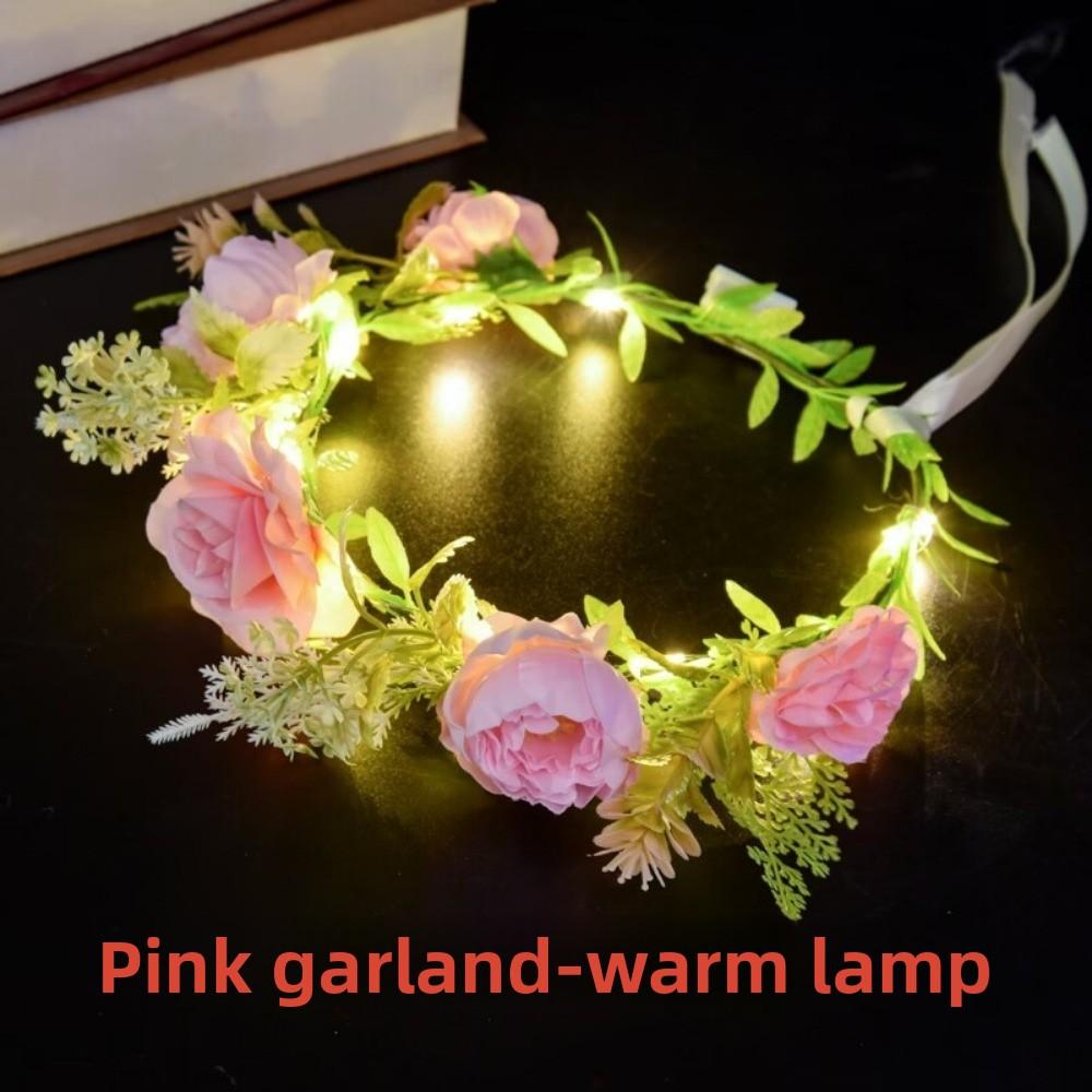 Nights Glow Color LED Flower Crown Multistyles Fairy Sparkling Headband Wedding Baby Shower Decor