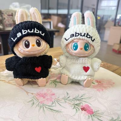 17 см Labubu Кукольная одежда Модная одежда Толстовки Кукольная одежда Цветовые толстовки Кукольные аксессуары