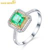 Классическое роскошное кольцо с зеленым цирконом, женские ювелирные изделия, свадебный подарок для вечеринки