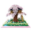 Alife Extra Large Nanoblock Cherry Blossom Tree House, Mixed Colors, Korean Popular Toys